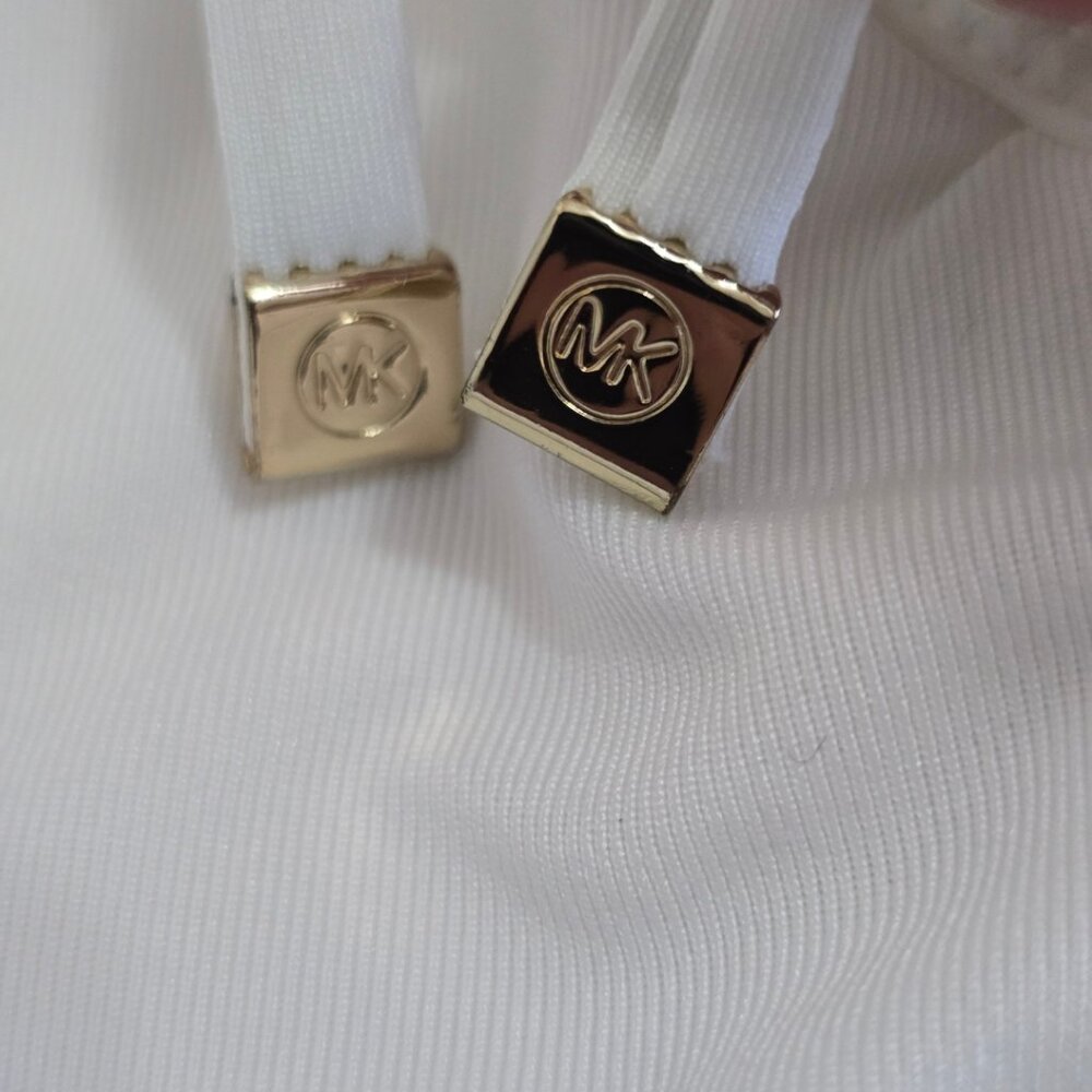 Michael Michael Kors Solid White Ruffle One Piece… - image 7